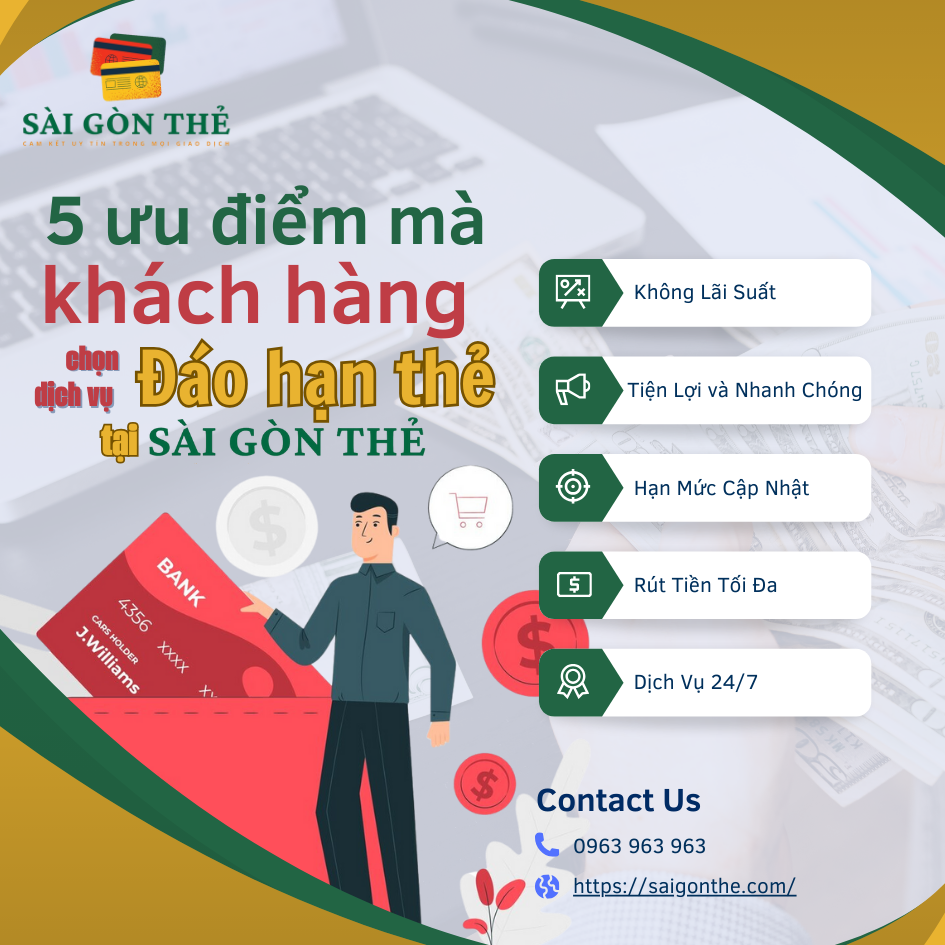 Đáo hạn thẻ tại sài gòn thẻ