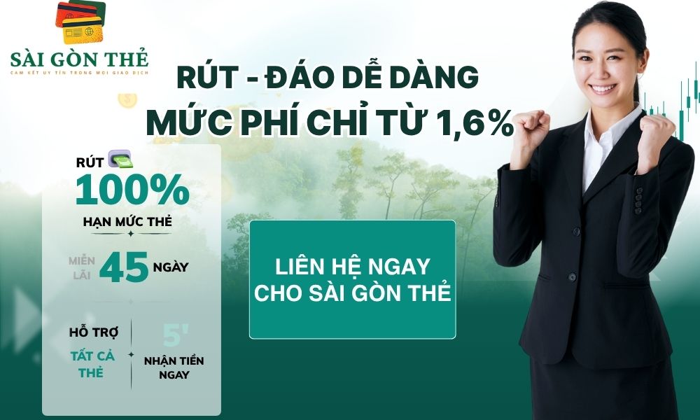 Địa chỉ rút tiền thẻ tín dụng uy tín